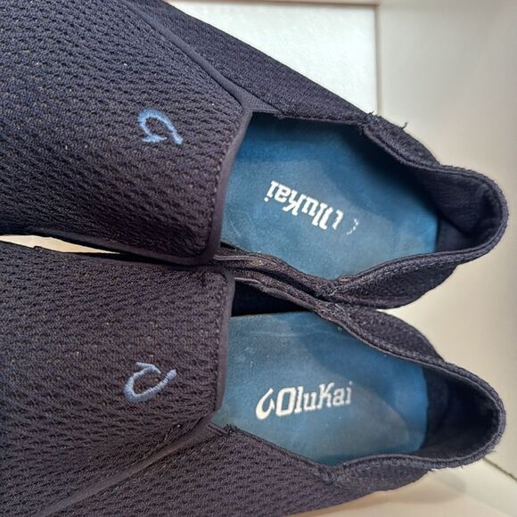 Olukai Nohea Mens Blue Comfort Mesh Slip On Loafer Boat Shoes - Picture 8 of 14